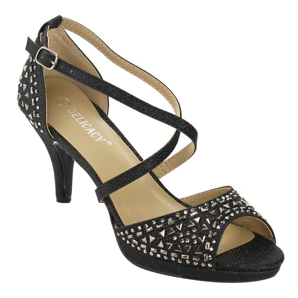 Details about   Ankle Strap Rhinestones Decor Slingbacks Sandals High Stiletto Heel Women Shoes